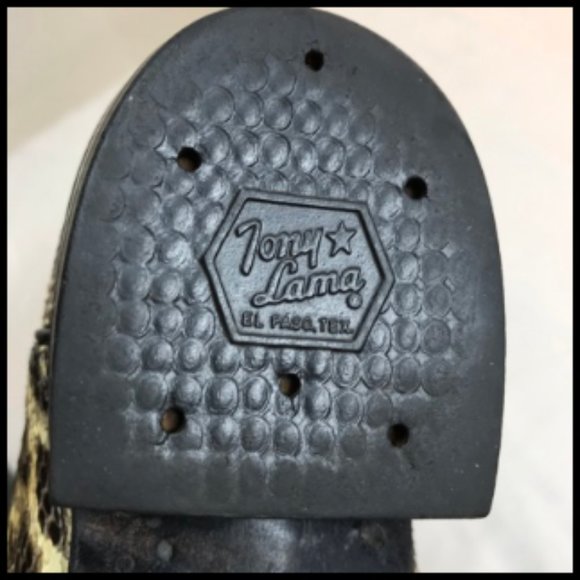 Tony Lama Vintage Natural Python Western Stitching Boots Style #8114 Size 7.5 D - Picture 10 of 16